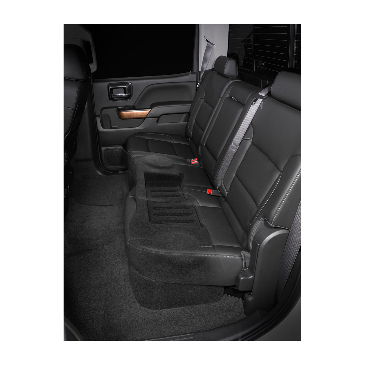 JL Audio Stealthbox® Enclosed Subwoofer for Chevrolet Silverado and GMC Sierra Crew Cab Trucks (SB-GM-SLVCC3/10TW3/BK2 - Image 3