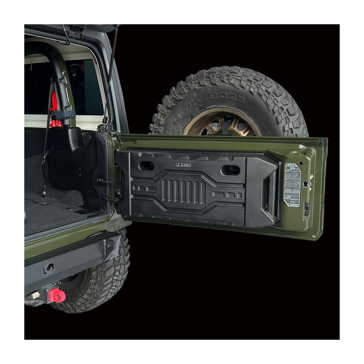 JL Audio Stealthbox® Enclosed Tailgate Subwoofer for Jeep Wrangler - Image 5
