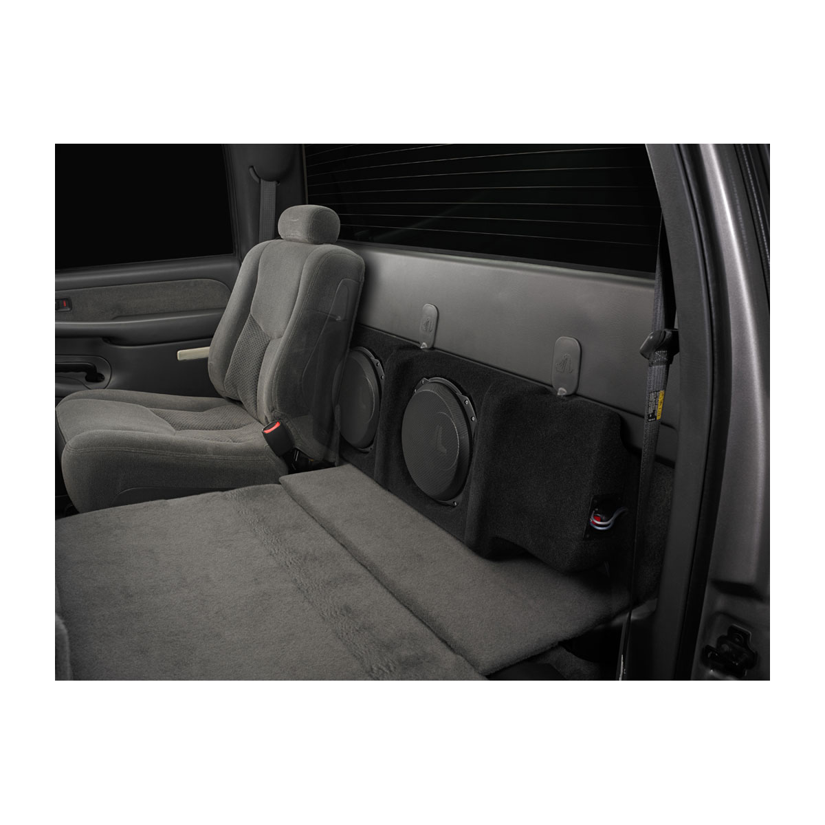 JL Audio Stealthbox® Enclosed Subwoofer for Chevrolet Silverado, GMC Sierra Crew Cab Trucks and Crew Cab “Classic” Trucks (SB-GM-SLVCRW/10TW3) - Image 2